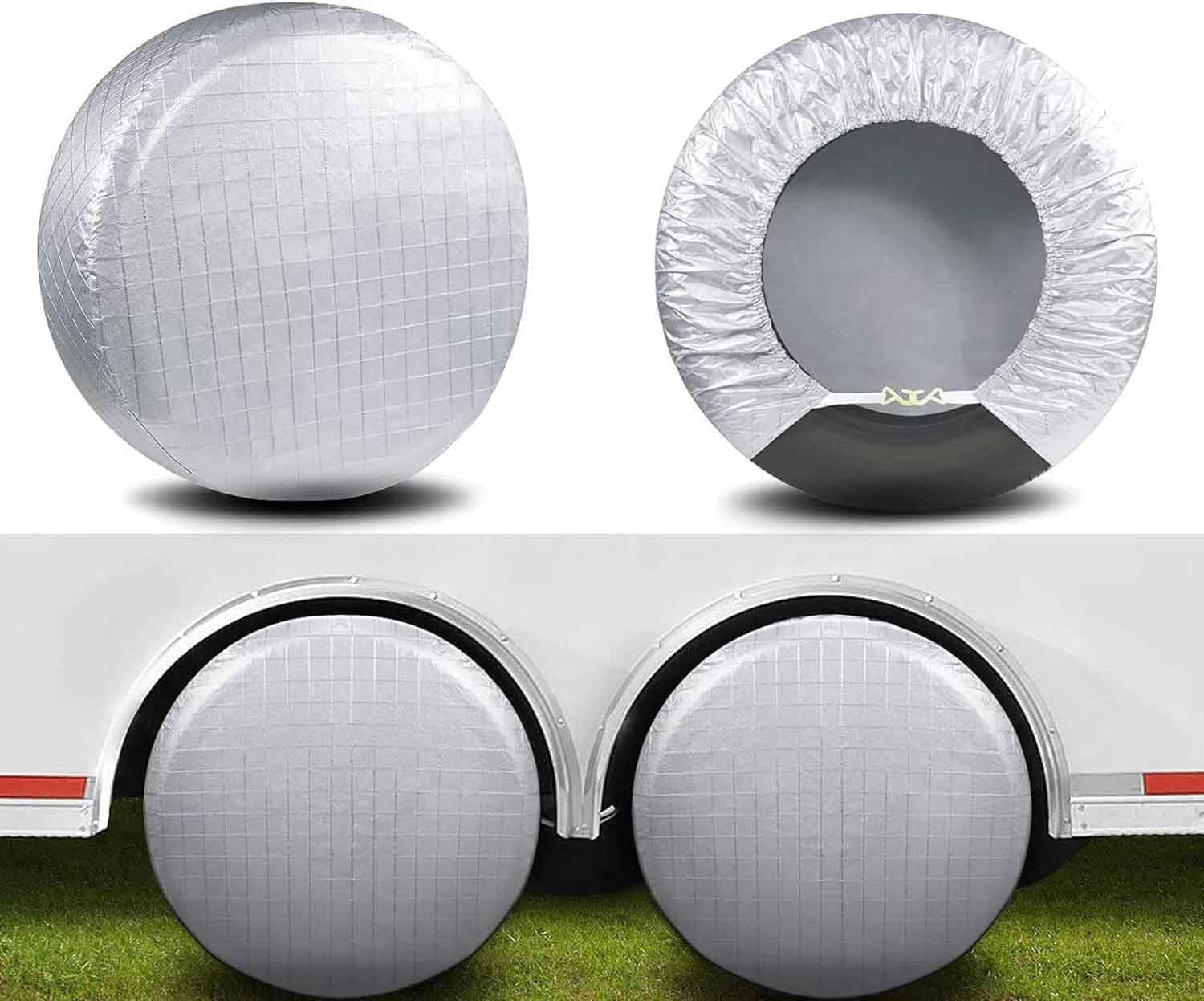 Reifentaschen zur Aufbewahrung — L-27-29, wetterfest, wasserbeständig, aus Aluminium, 4er-Set, 48, 3 cm, 55, 9 cm