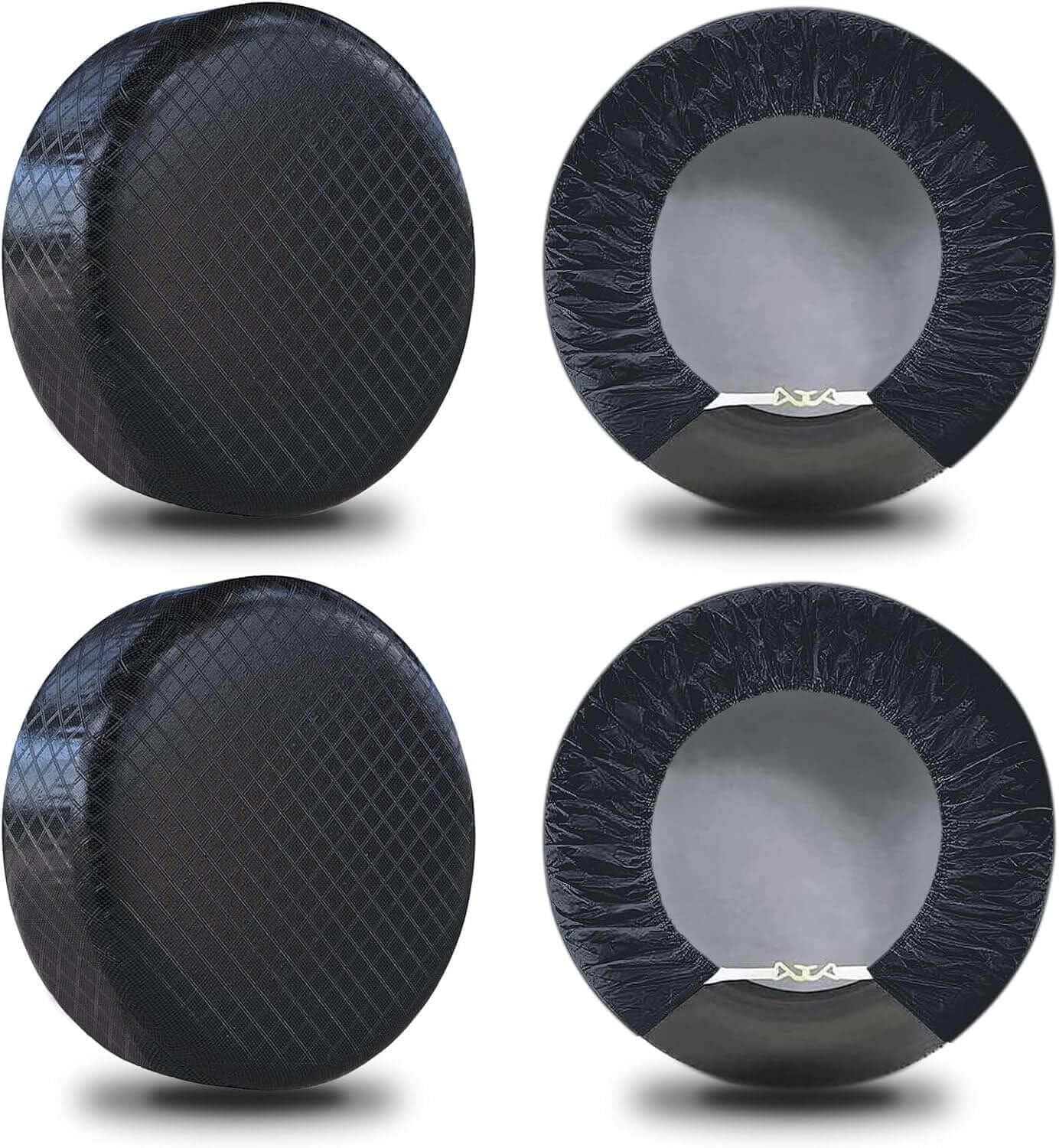 Reifentaschen zur Aufbewahrung – wetterfest, wasserbeständig, aus Aluminium, 4er-Set, 2 Stück, 61 cm, 66 cm
