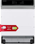 Telefunken Teilintegrierter Geschirrspüler 60 cm mit AquaStop und Auto-Tür, 12 Maßgedecke, 9 Programme, 44 dB, Besteckkorb inklusive
