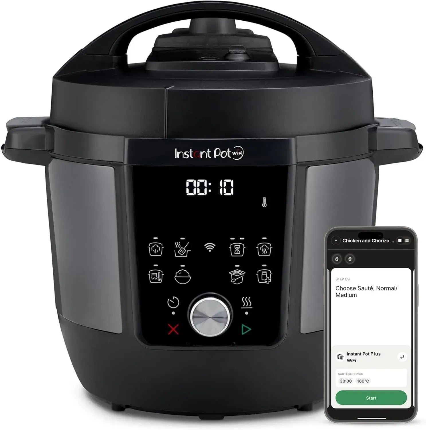 9-in-1 Multikocher Edelstahl 5,7 L - Schnellkochtopf, Reiskocher, Dampfgarer & mehr