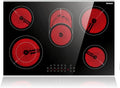 Karinear 77 cm Glaskeramikkochfeld, 5 Zonen, Touch-Steuerung, Timer & Kindersicherung, 8400W, 220-240V