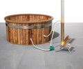 ECO POOLTECH Holzbeheizte Wärmepumpe aus Titan für Pools und Whirlpools