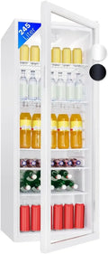 Bomann Getränkekühlschrank 245L, Glastür, 5 Ablagen, Automatische Abtauung, Weiße Farbe